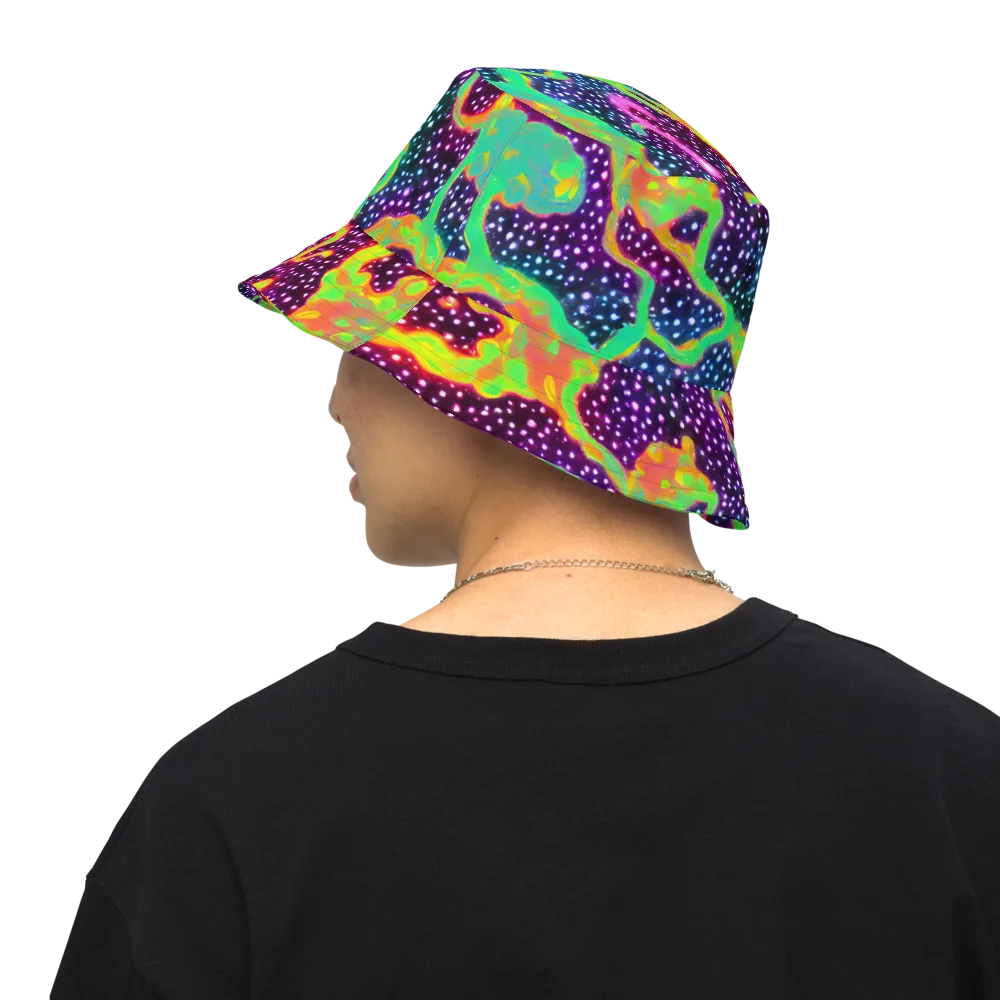 Luminous Lava on Reversible Bucket Hat — Back Inside