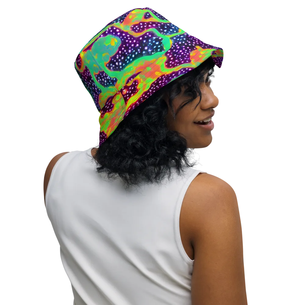 Luminous Lava on Reversible Bucket Hat — Right Outside
