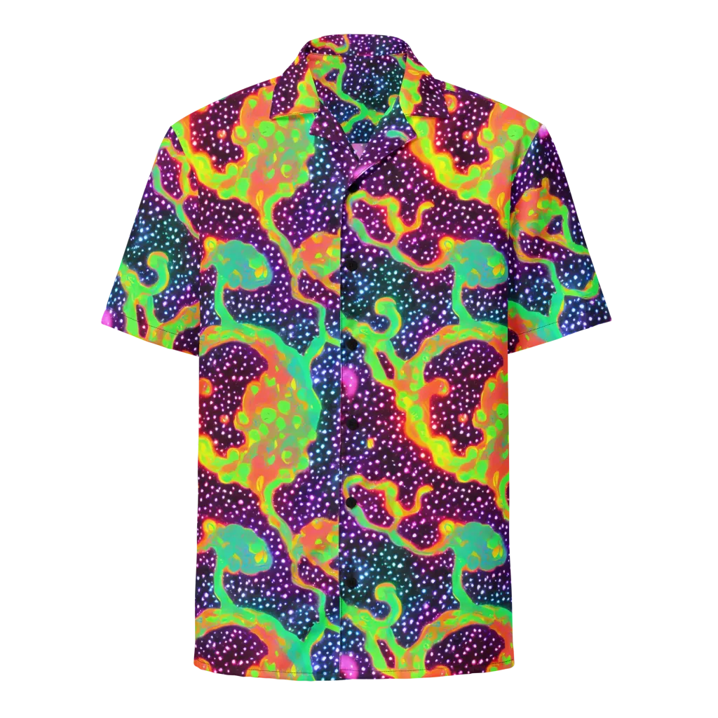 Luminous Lava on Button Shirt — Front