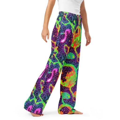 Luminous Lava on a Women's Pajama Pants