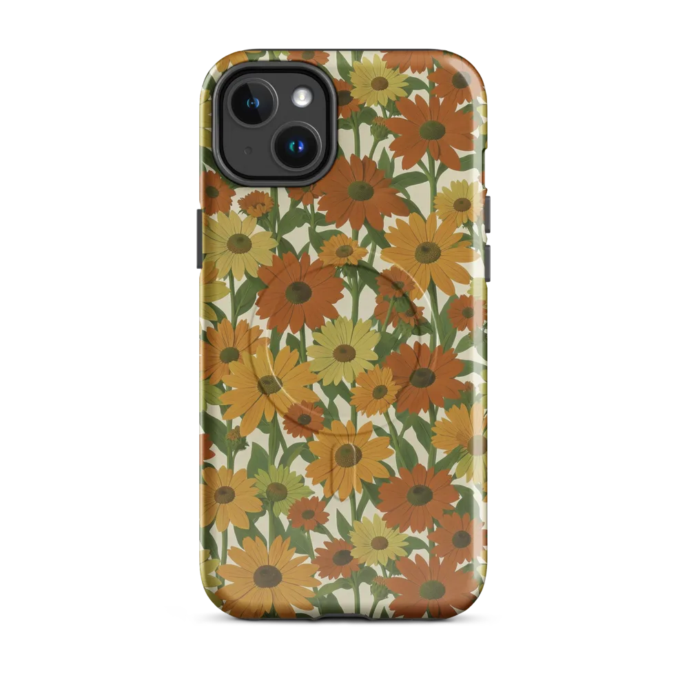 Autumn Sunflower Symphony on MagSafe Tough Case for iPhone® — Front