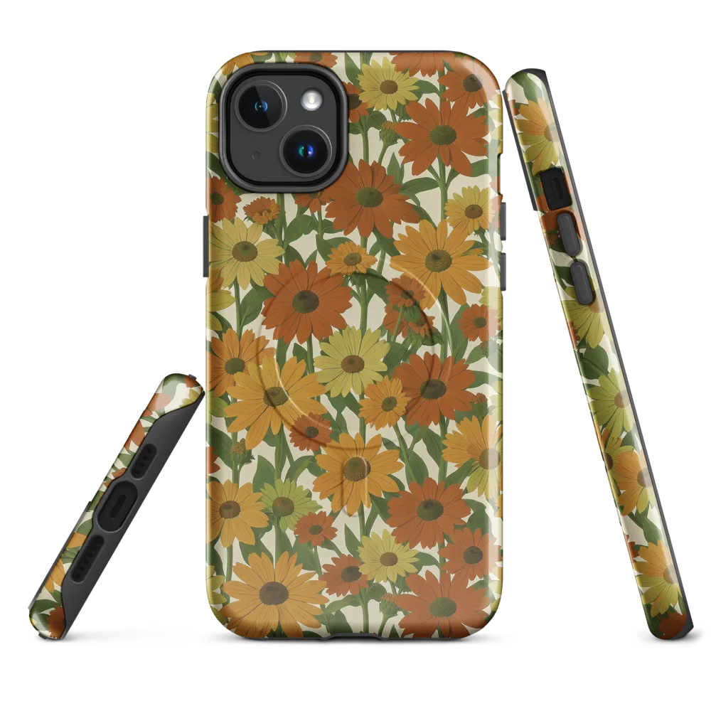 Autumn Sunflower Symphony on MagSafe Tough Case for iPhone® — Front