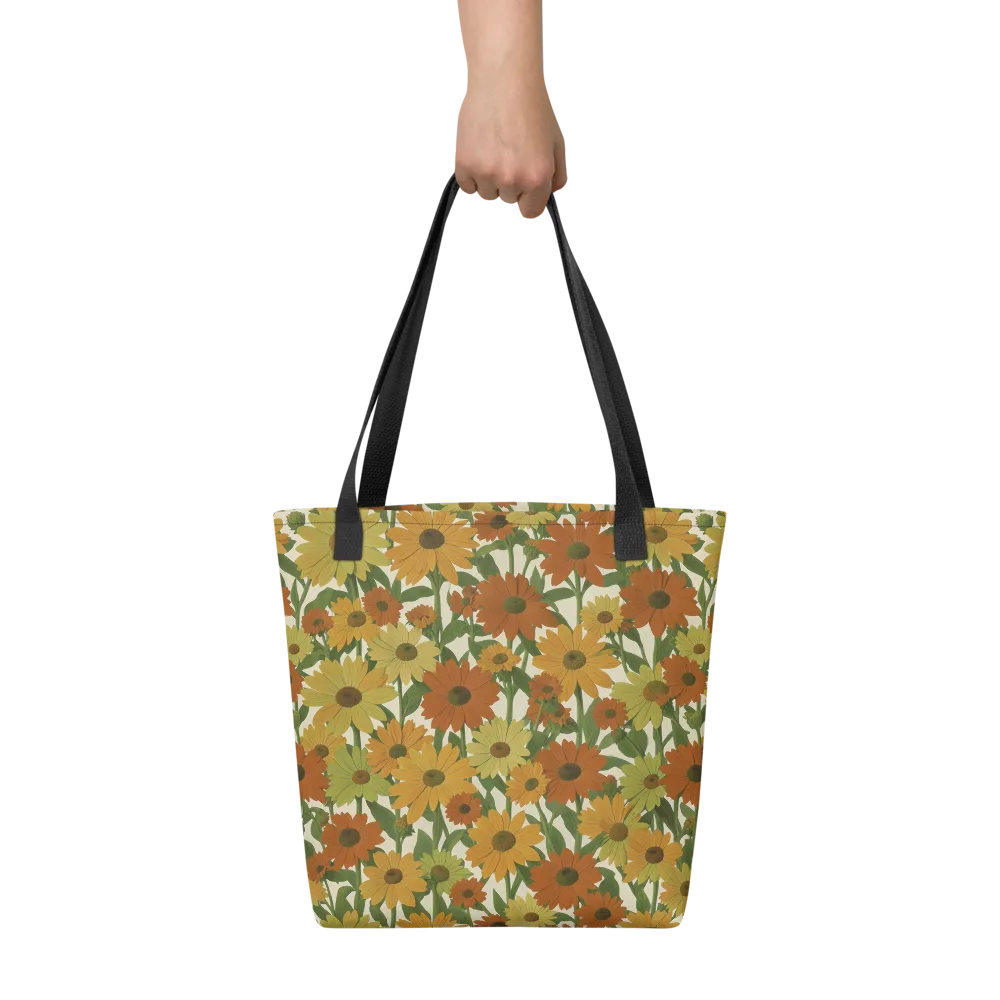 Autumn Sunflower Symphony on Tote Bag — Front