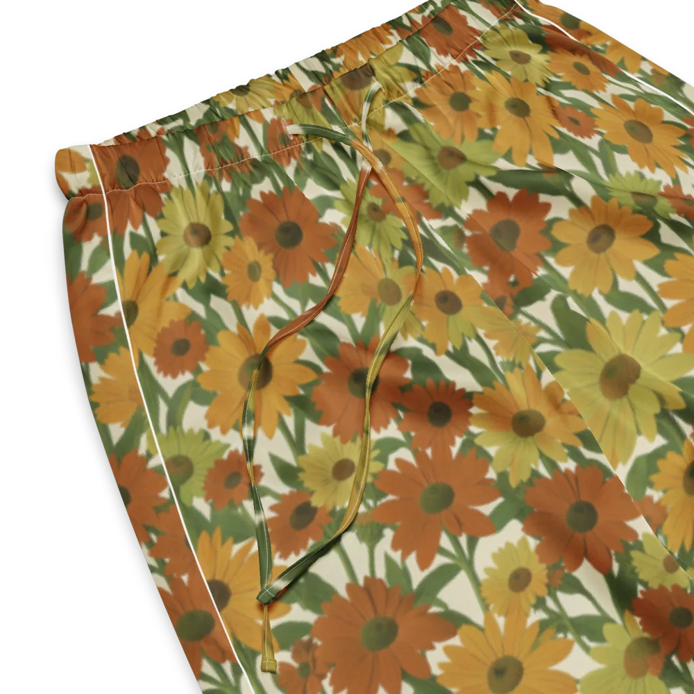 Autumn Sunflower Symphony on Women's Pajama Pants — Product details