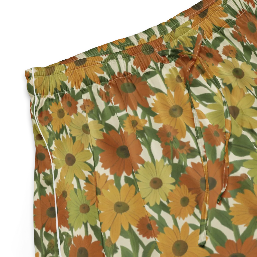 Autumn Sunflower Symphony on Women's Pajama Shorts — Product details