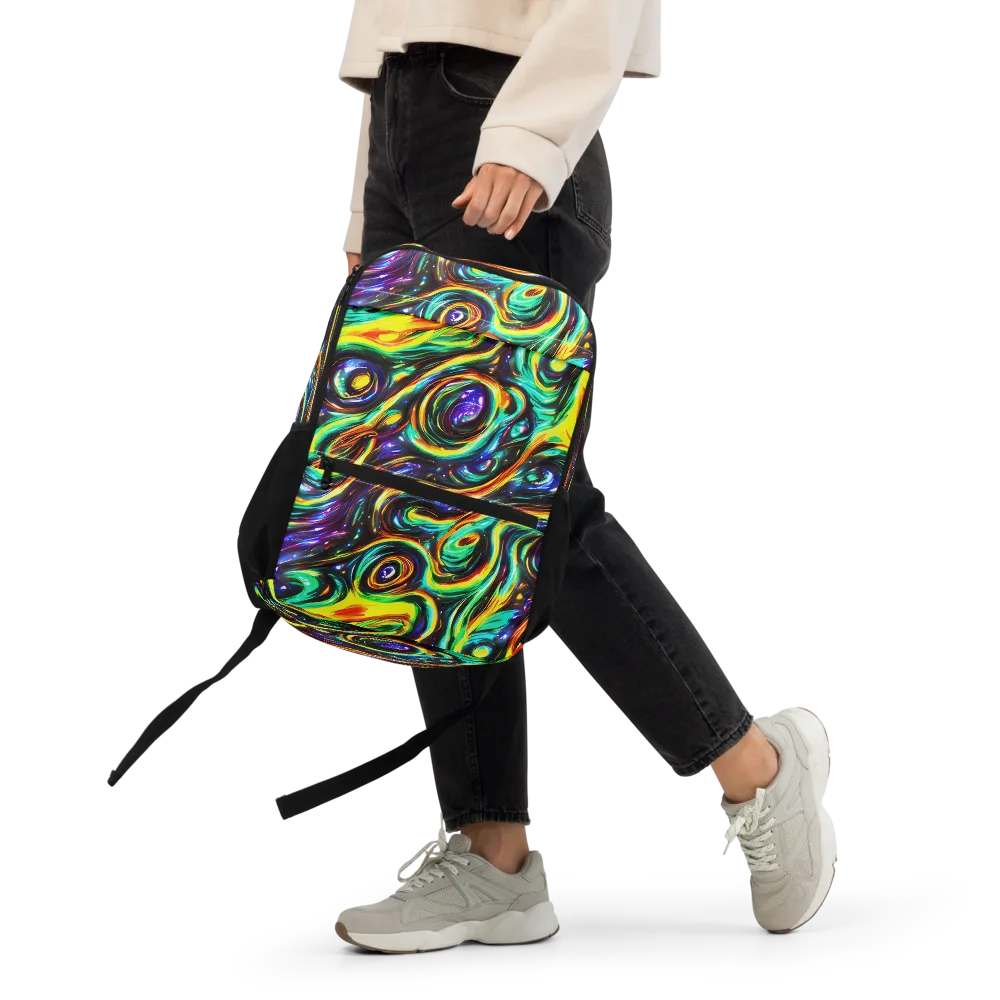 Warped Aurora on Utility Backpack — Front