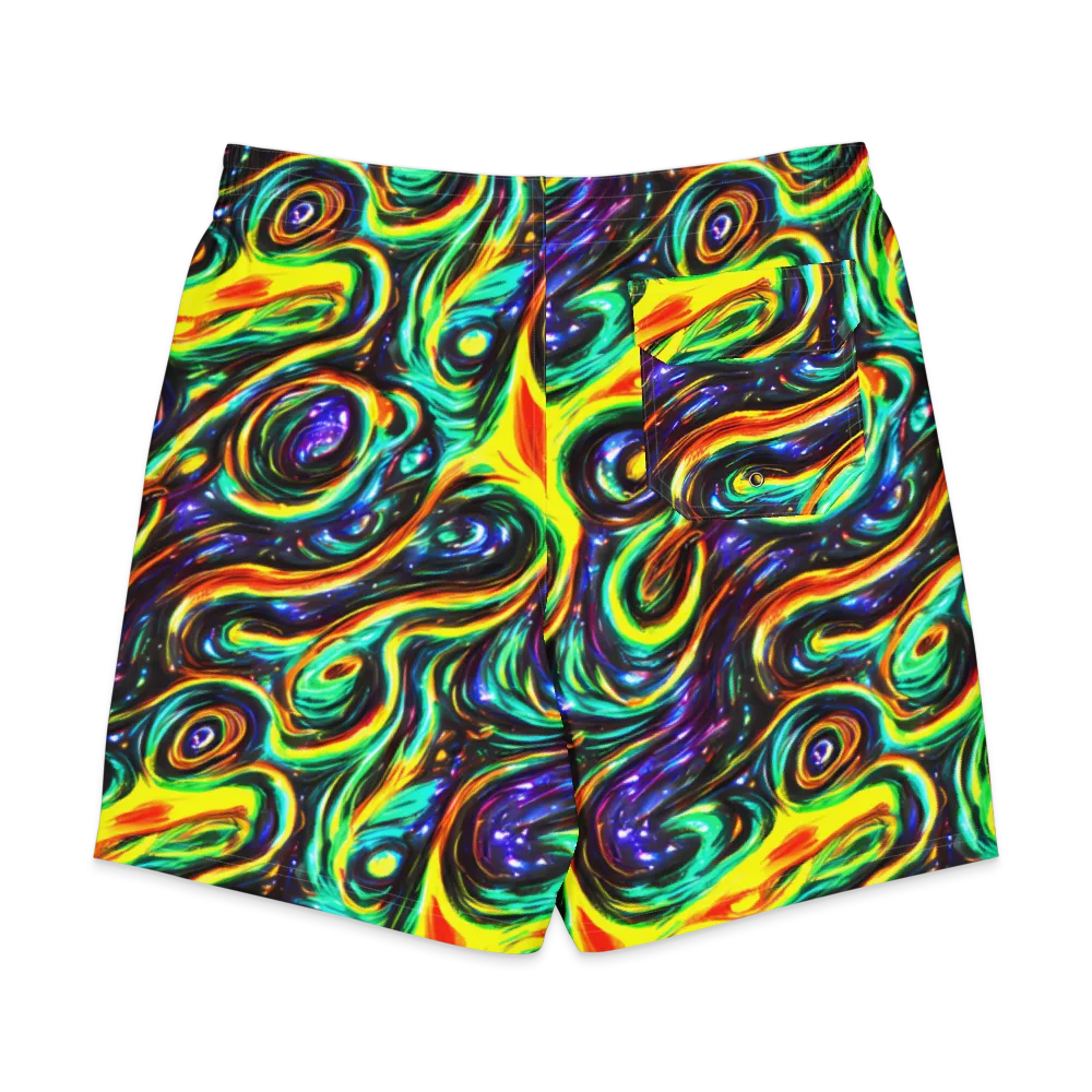 Warped Aurora on Men's Board Shorts — Back