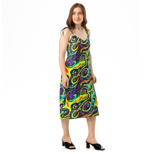 Warped Aurora on a Slip Dress