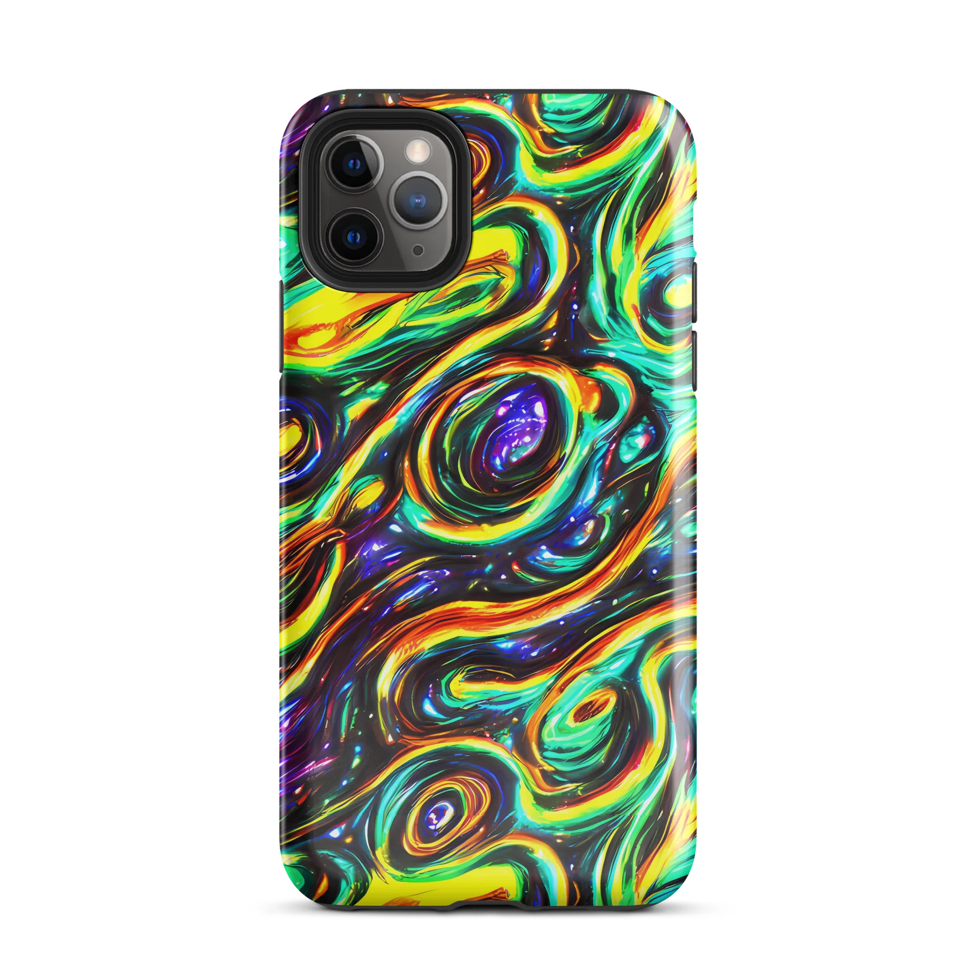 Warped Aurora on Tough Case for iPhone® — Front