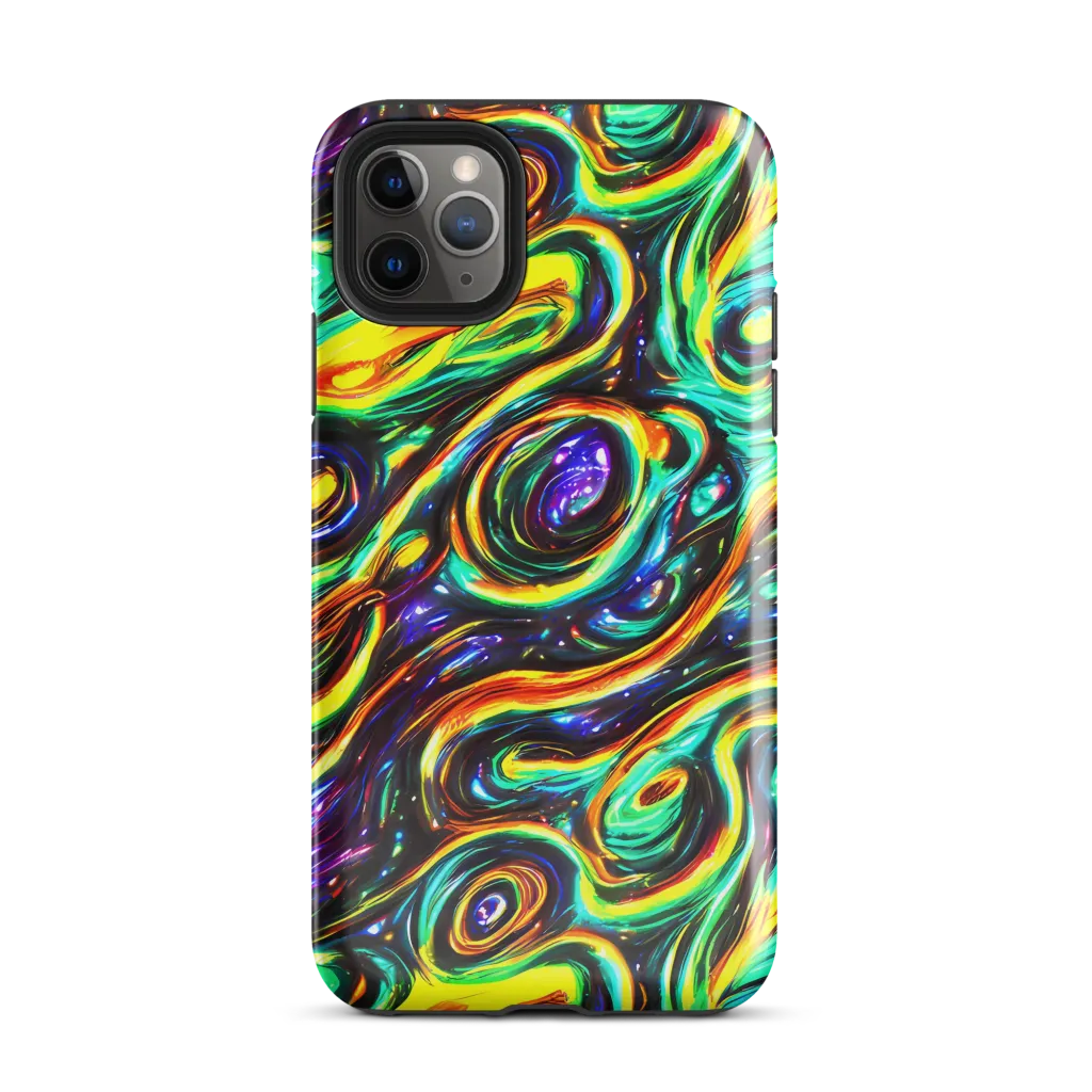 Warped Aurora on Tough Case for iPhone® — Front
