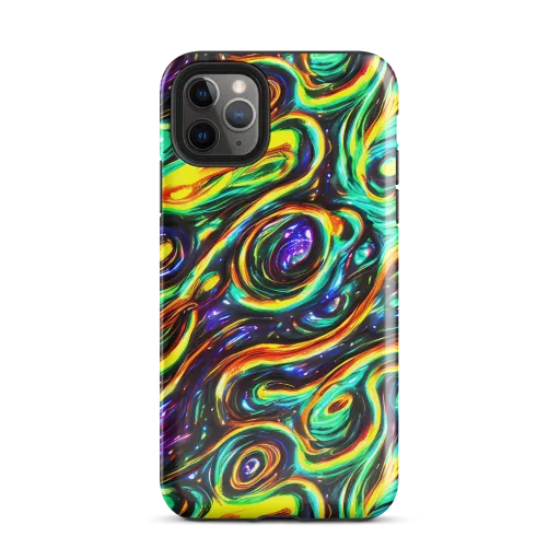 Warped Aurora on a Tough Case for iPhone®