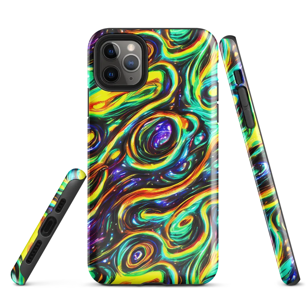 Warped Aurora on Tough Case for iPhone® — Front