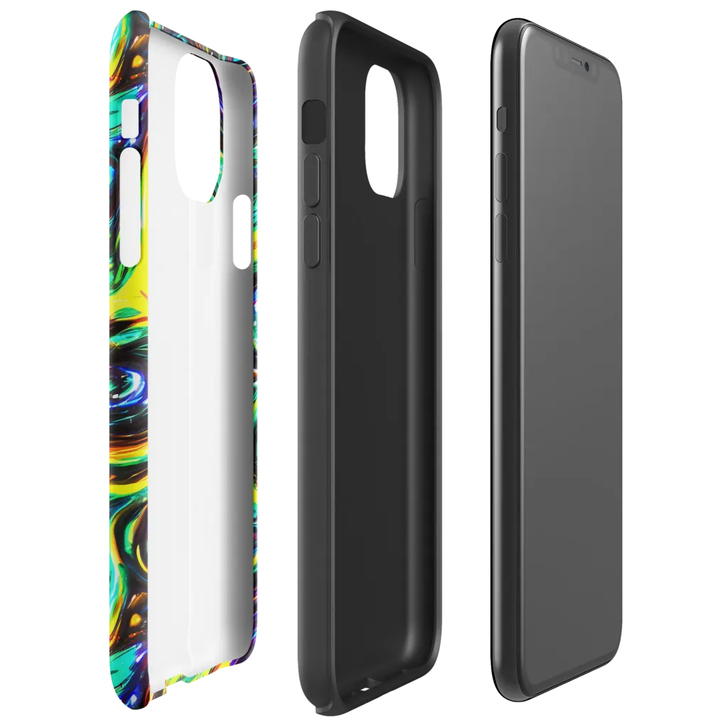Warped Aurora on Tough Case for iPhone® — Right