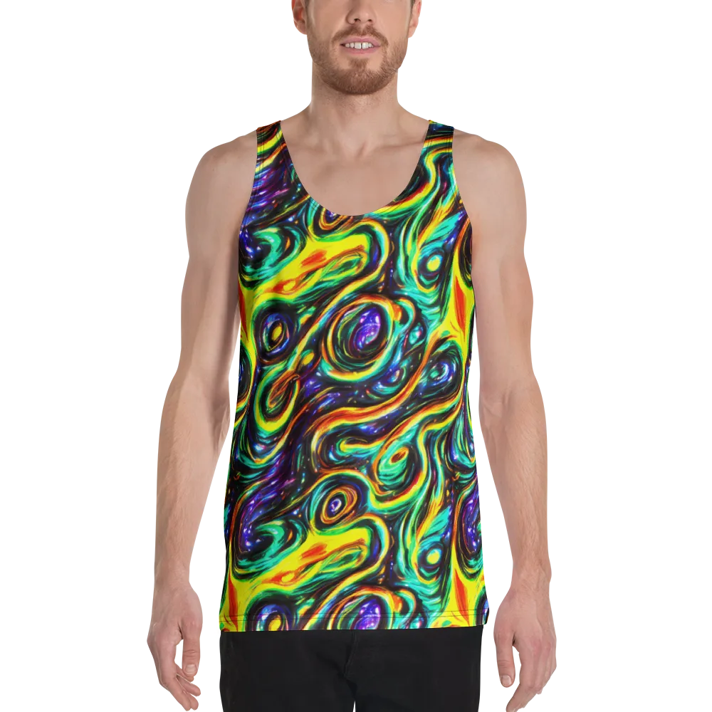 Warped Aurora on Men's Tank Top — Front