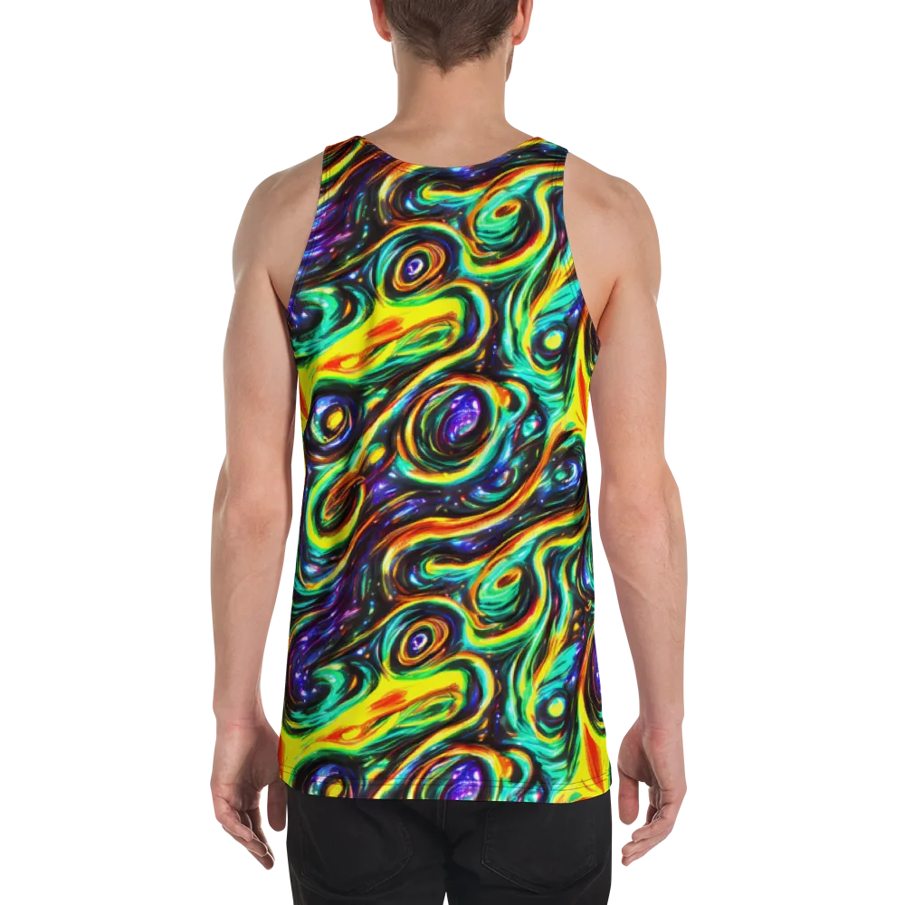 Warped Aurora on Men's Tank Top — Back