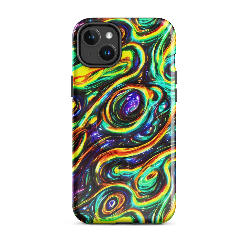 Warped Aurora on MagSafe Tough Case for iPhone® — Front