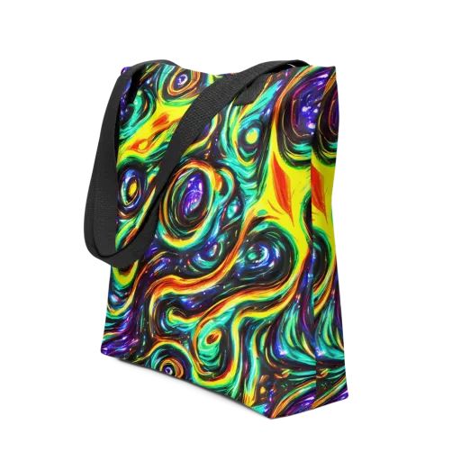 Warped Aurora on a Tote Bag