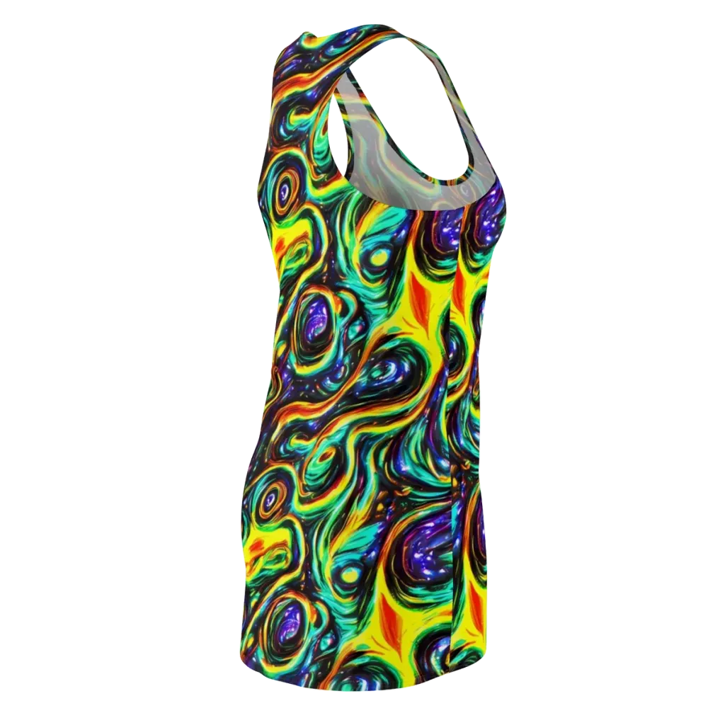Warped Aurora on Racerback Dress — Back Side
