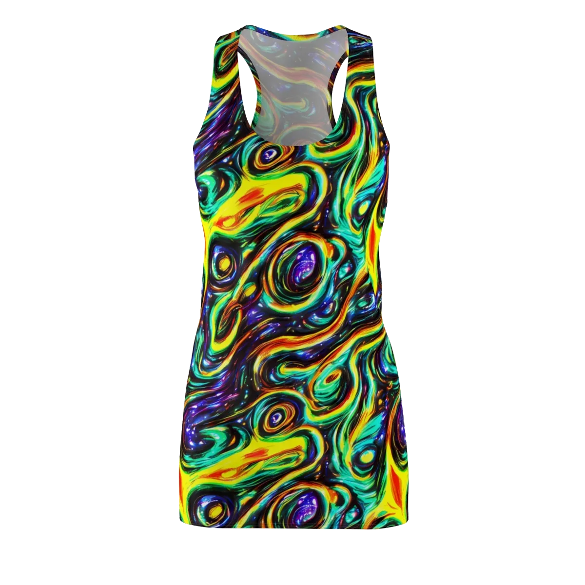 Warped Aurora on Racerback Dress — Front