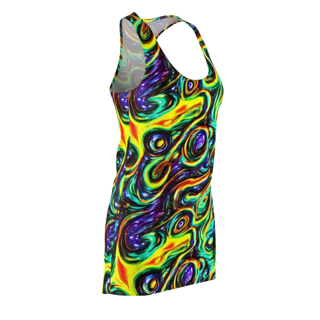 Warped Aurora on Racerback Dress — Front Side