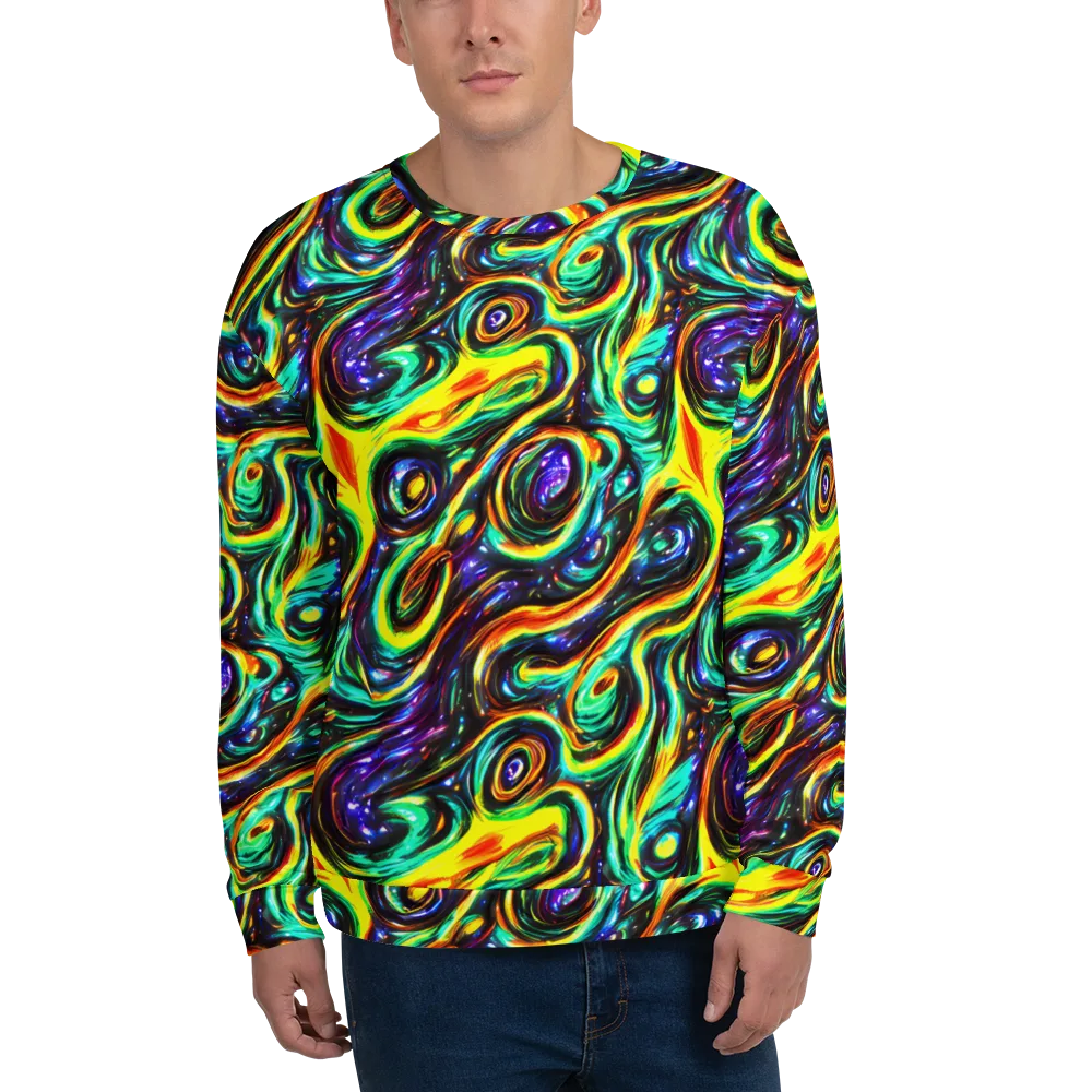 Warped Aurora on Sweatshirt — Front
