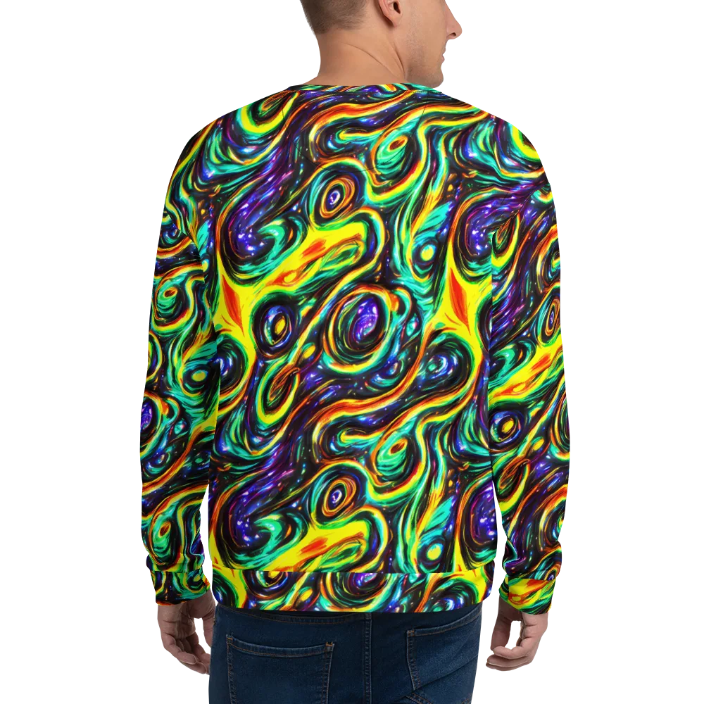 Warped Aurora on Sweatshirt — Back