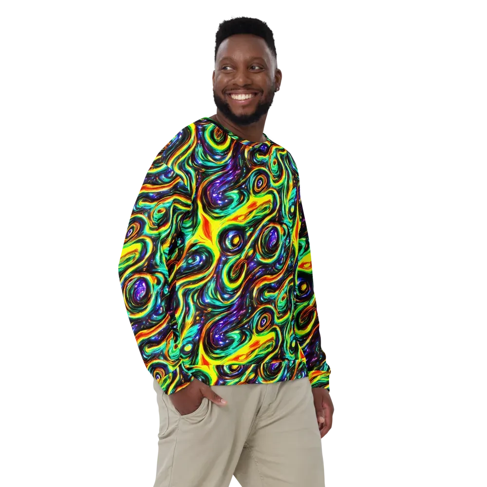 Warped Aurora on Sweatshirt — Front