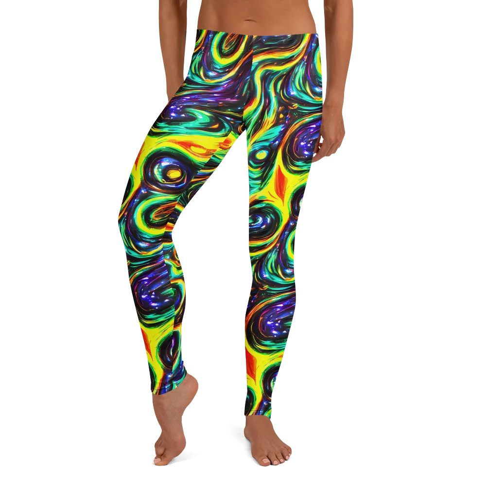 Warped Aurora on Leggings — Front
