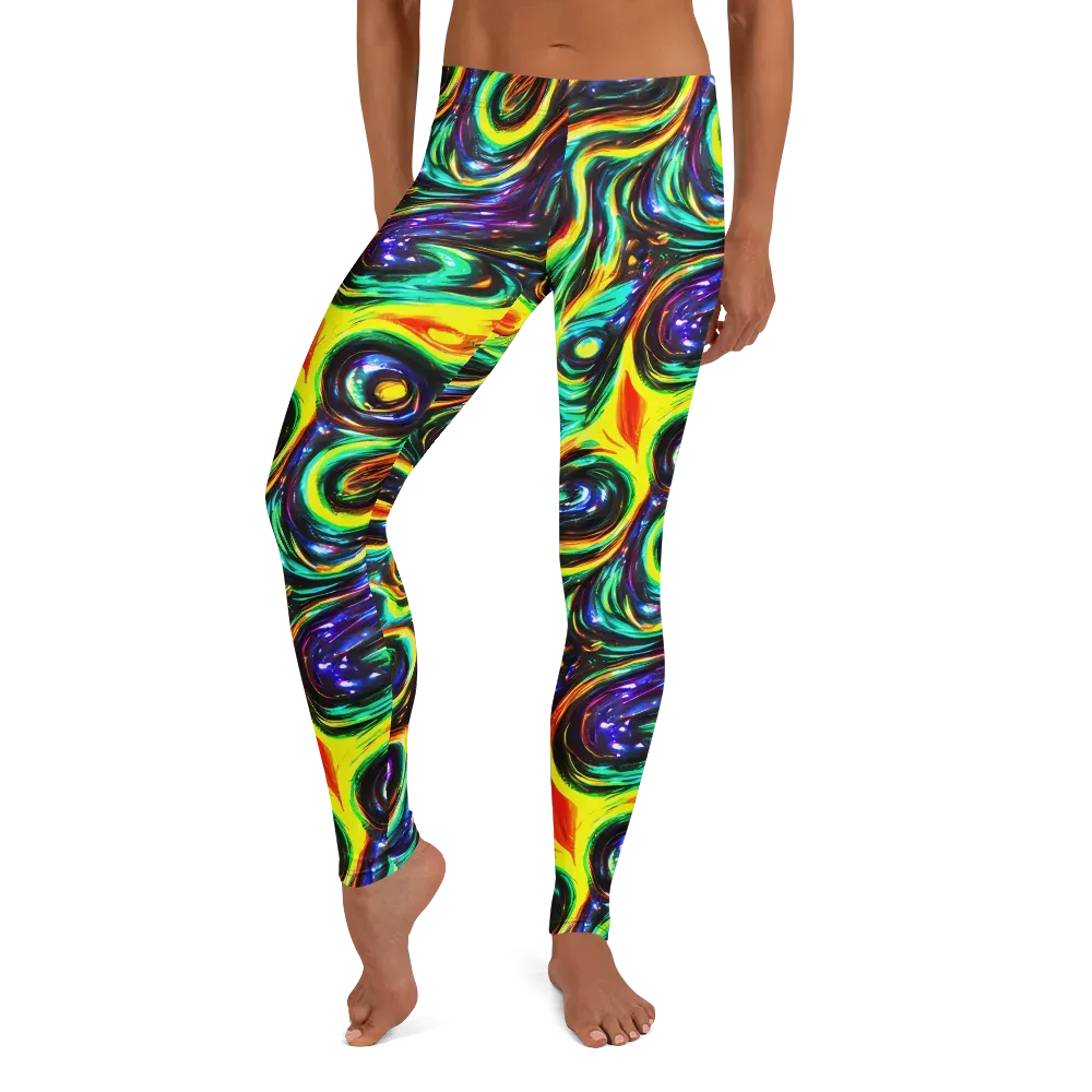 Warped Aurora on Leggings — Front