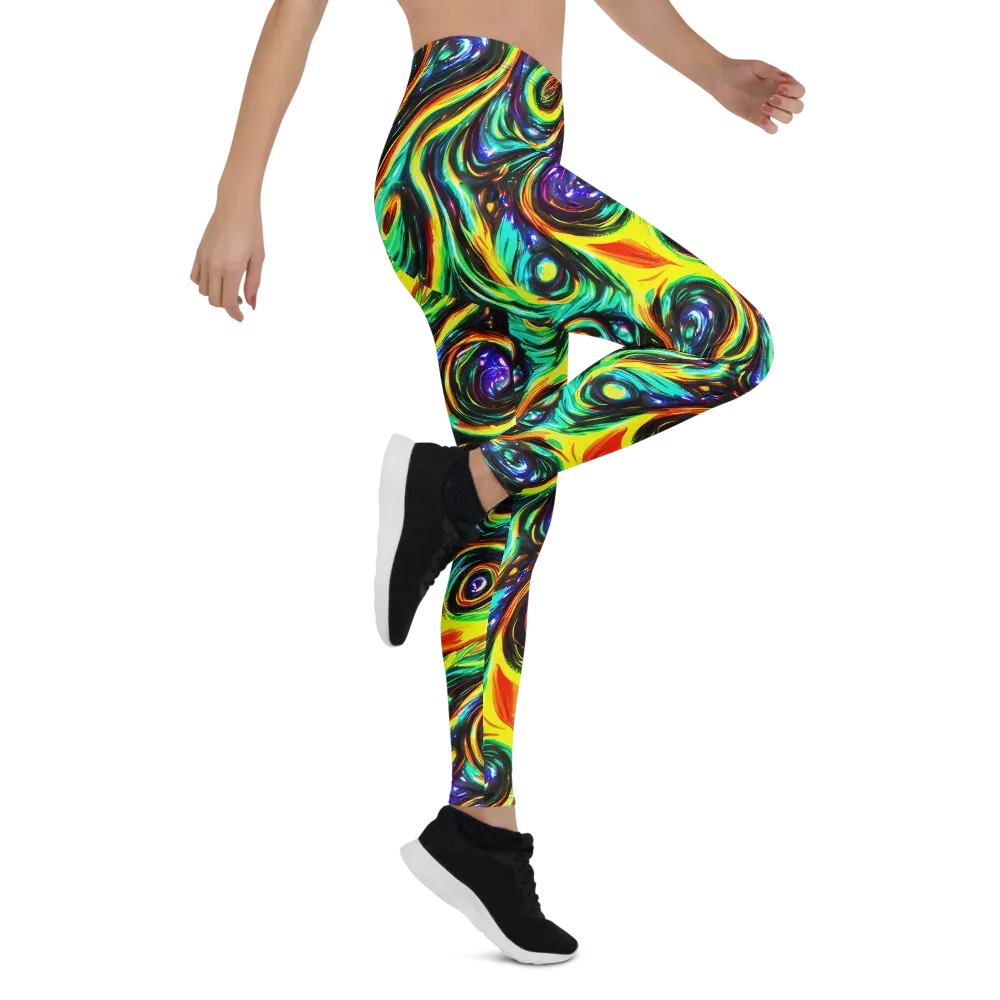 Warped Aurora on Leggings — Right