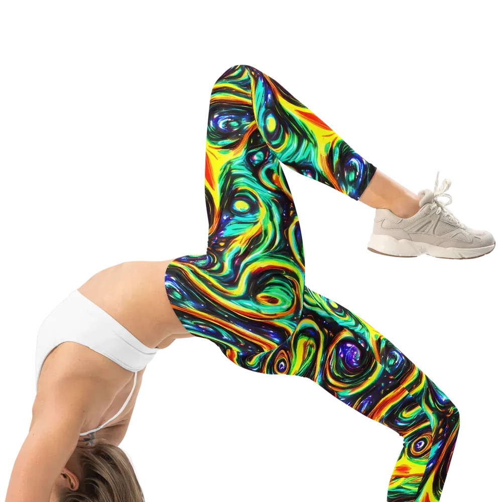 Warped Aurora on Leggings — Right