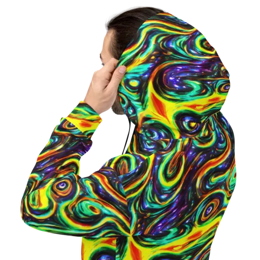 Warped Aurora on a Hoodie