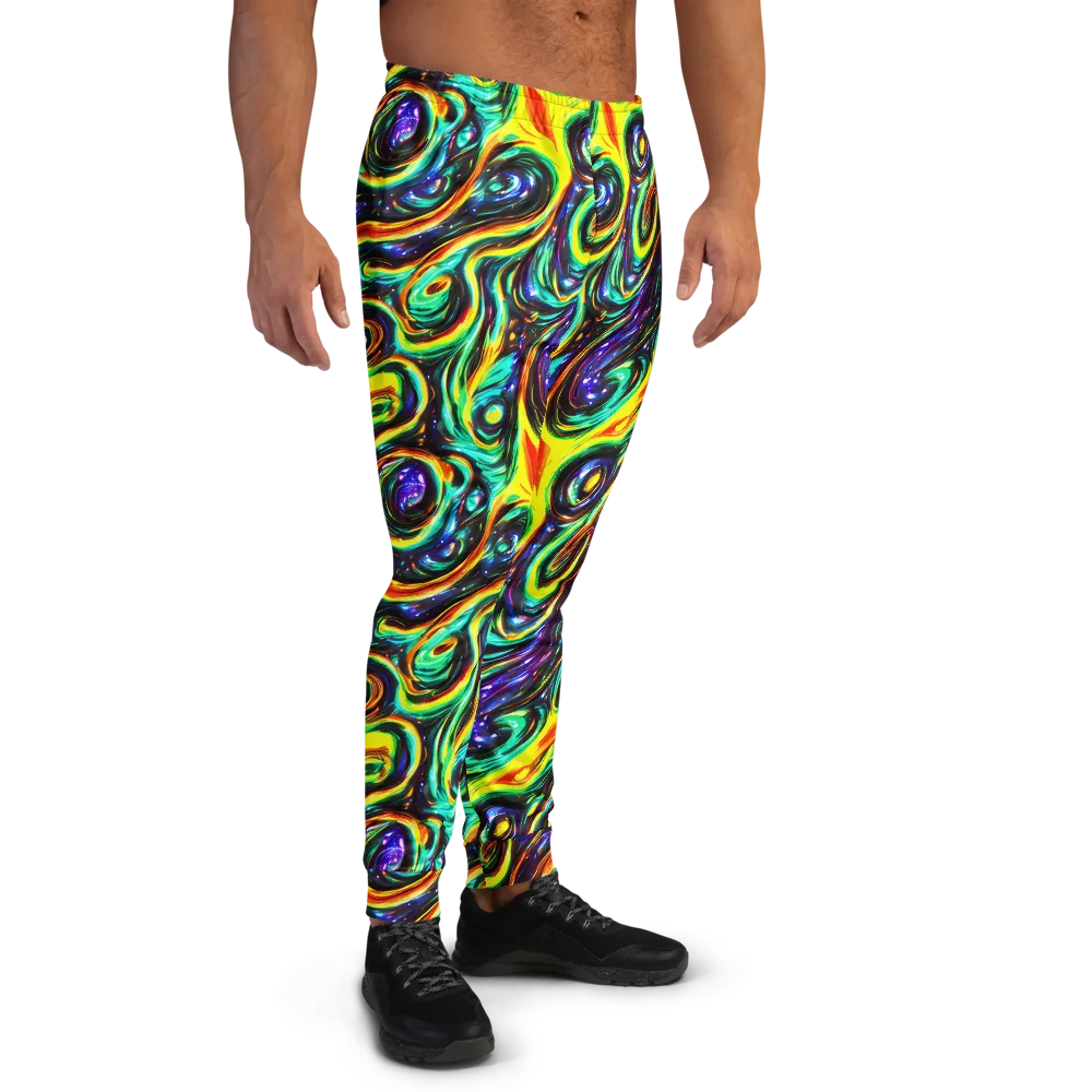 Warped Aurora on Men's Joggers — Right