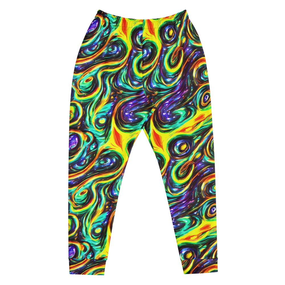 Warped Aurora on Men's Joggers — Front