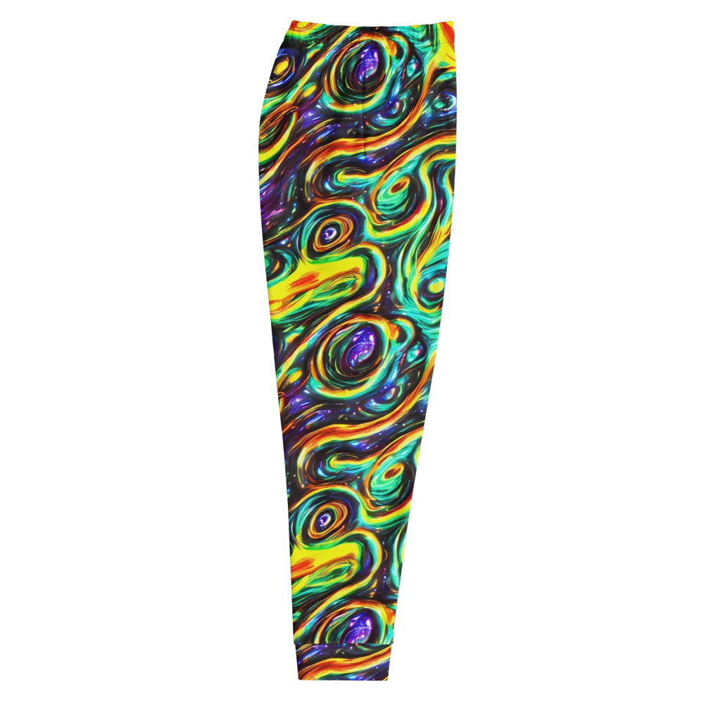 Warped Aurora on Men's Joggers — Right
