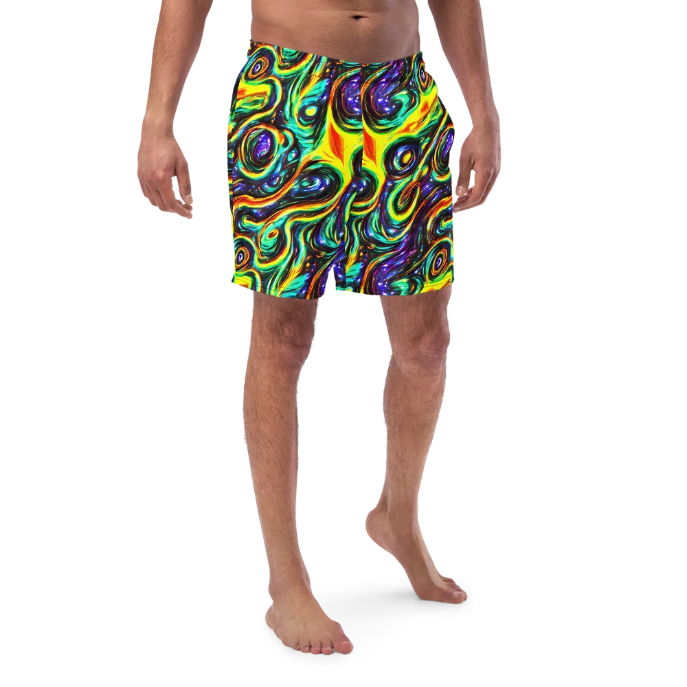 Warped Aurora on Swim Trunks — Front