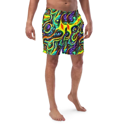 Warped Aurora on a Swim Trunks