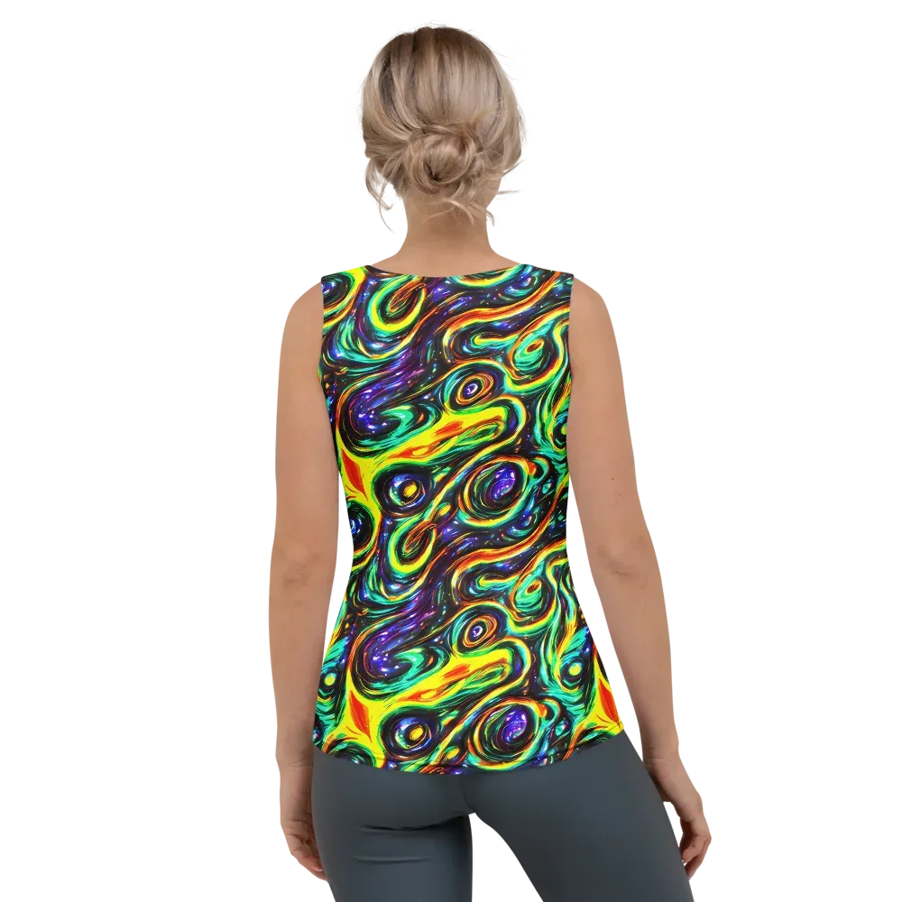 Warped Aurora on Women's Tank Top — Back