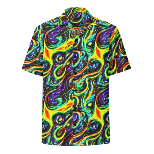 Warped Aurora on a Button Shirt