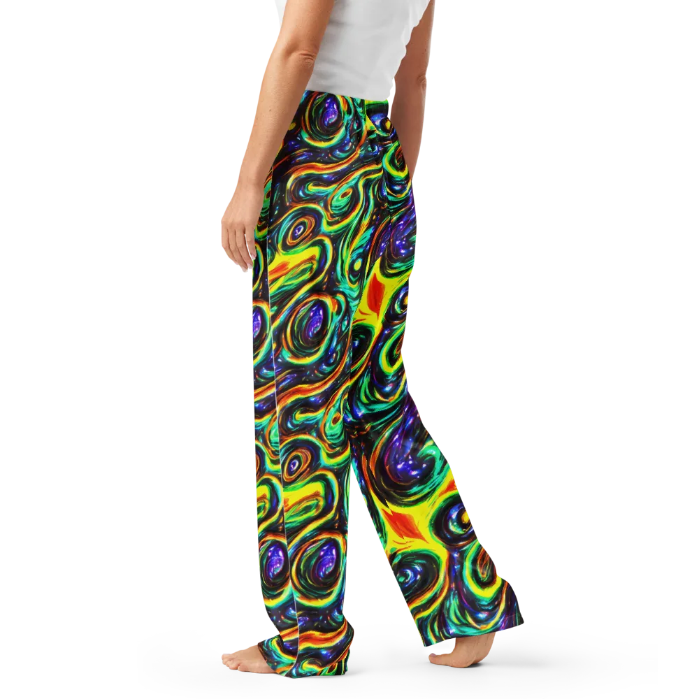 Warped Aurora on Women's Pajama Pants — Left