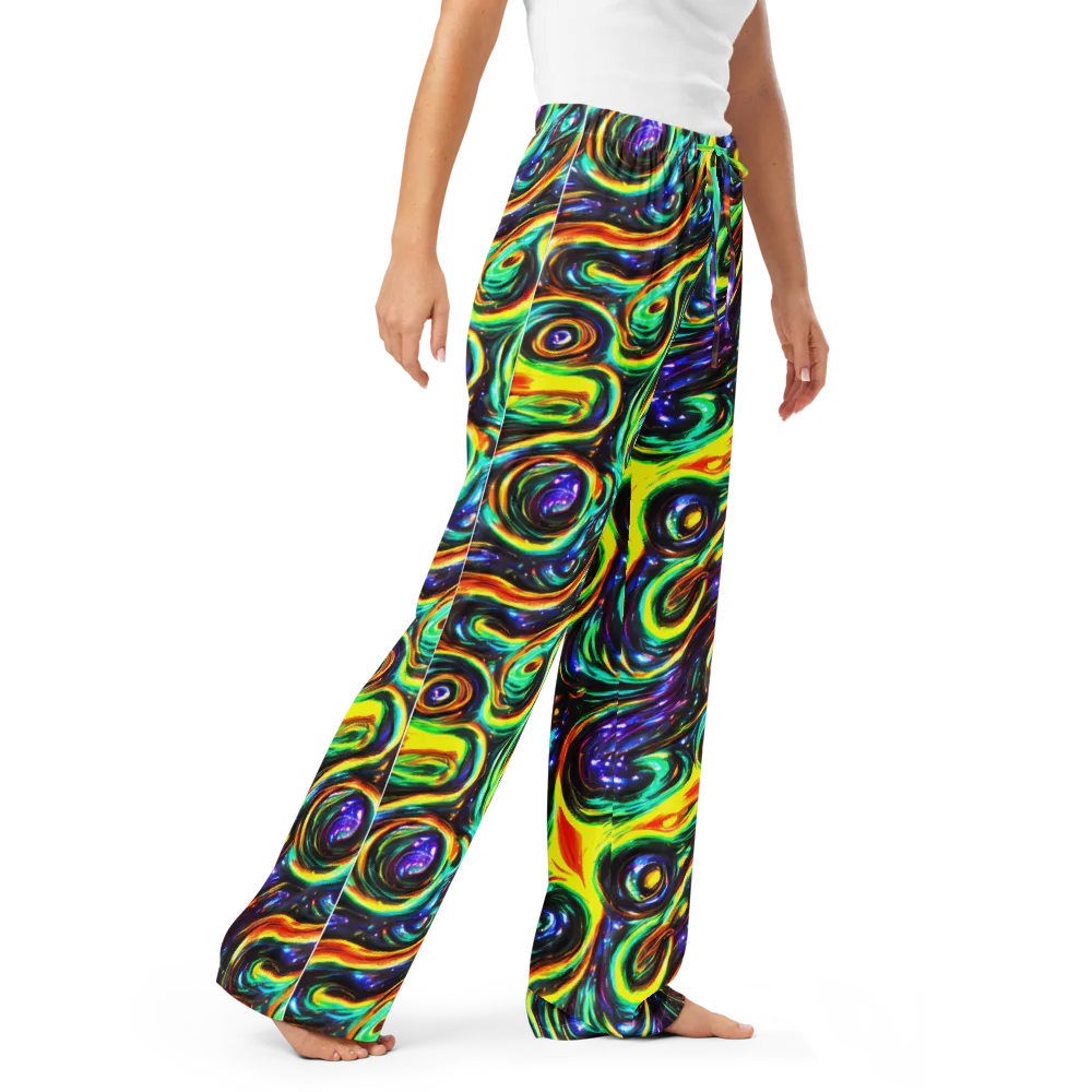 Warped Aurora on Women's Pajama Pants — Right Front