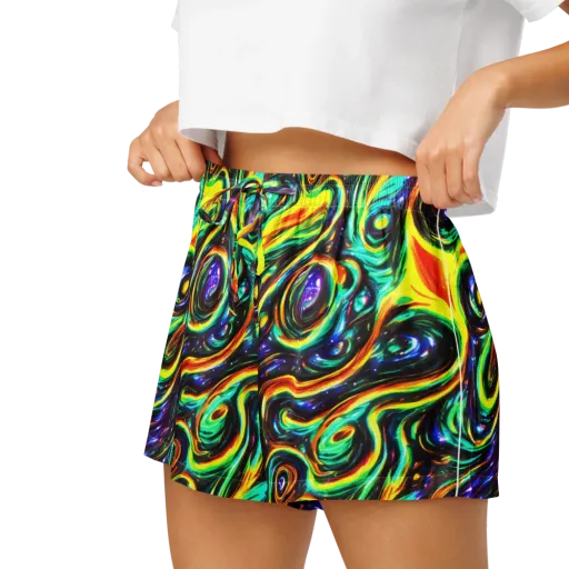 Warped Aurora on a Women's Pajama Shorts