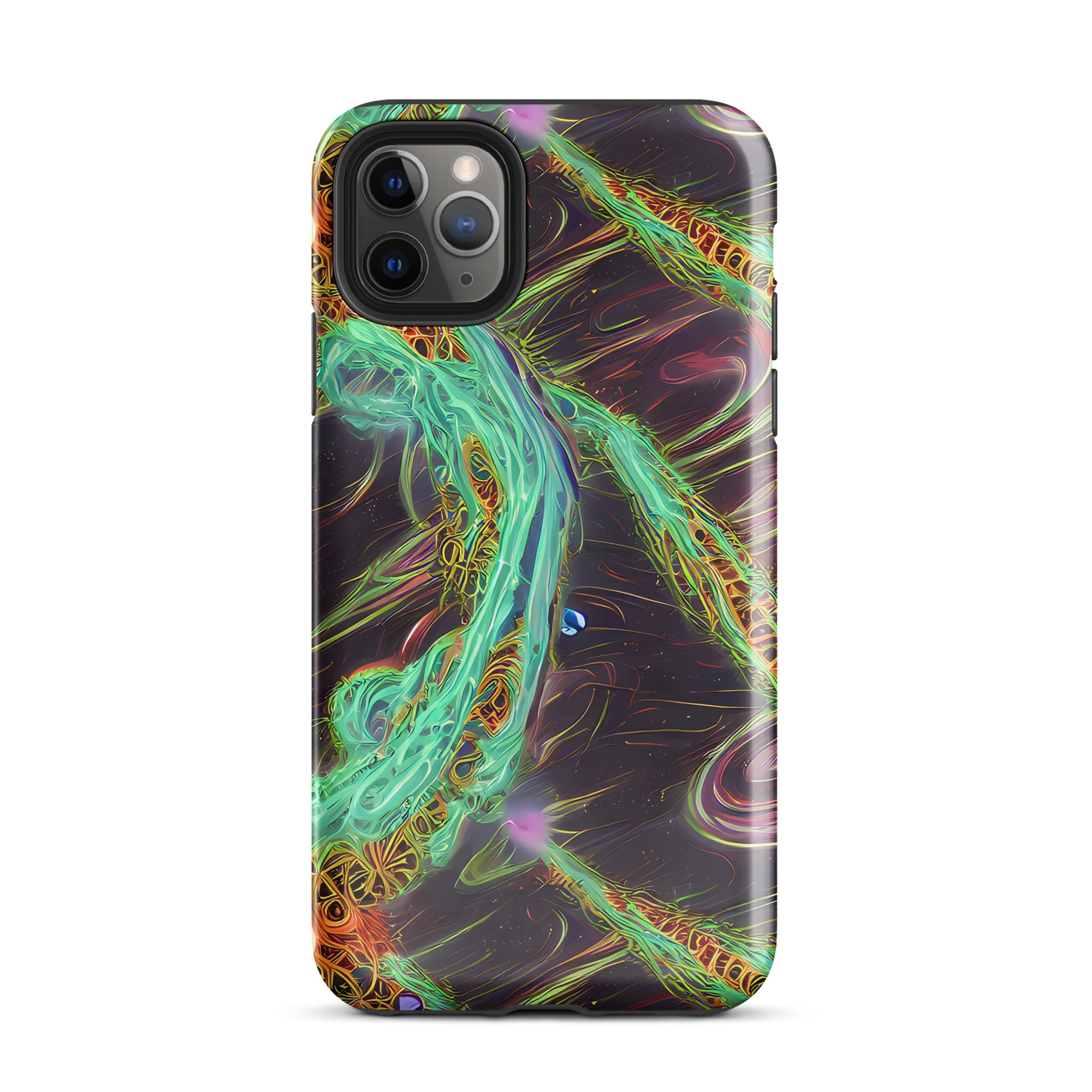 Turquoise Vortex on Tough Case for iPhone® — Front