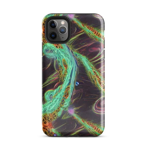 Turquoise Vortex on a Tough Case for iPhone®