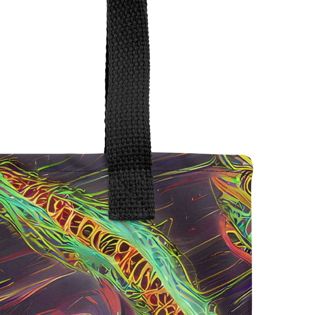 Turquoise Vortex on Tote Bag — Product details