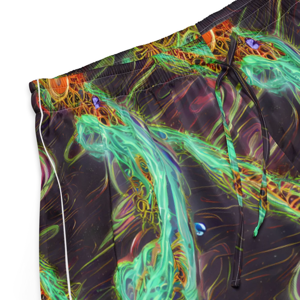 Turquoise Vortex on Women's Pajama Shorts — Product details