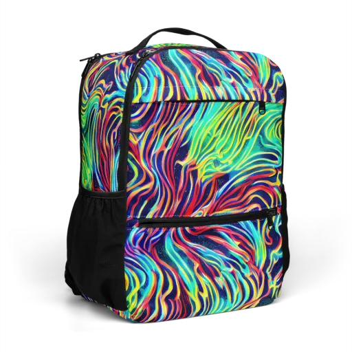 Cobalt Ribbon Reef on a Utility Backpack