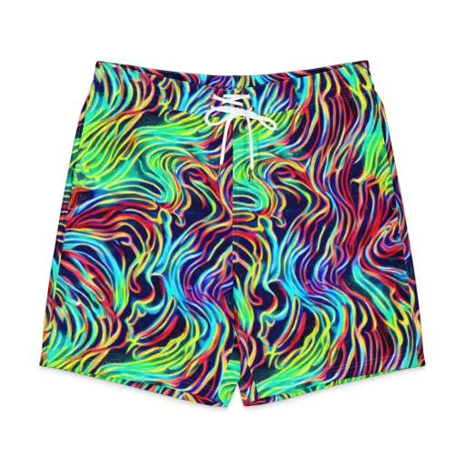 Cobalt Ribbon Reef on a Men's Board Shorts