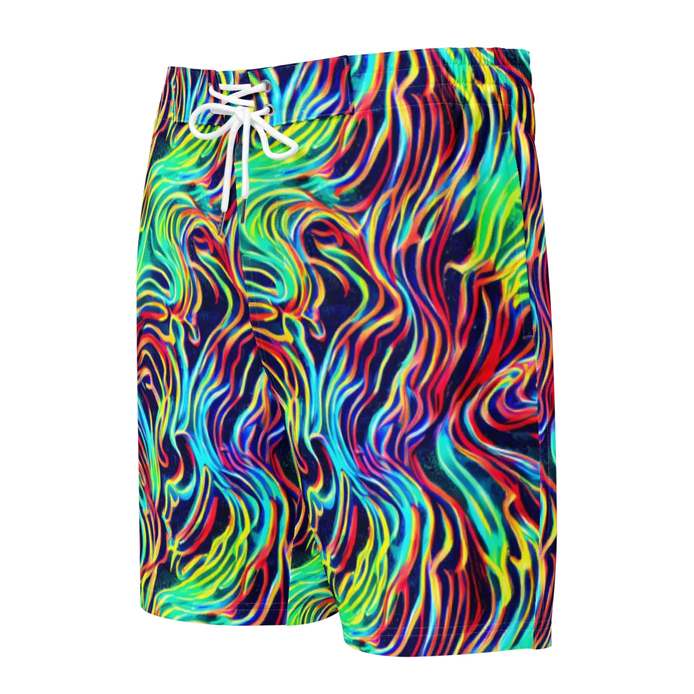 Cobalt Ribbon Reef on Men's Board Shorts — Front