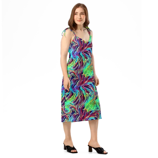 Cobalt Ribbon Reef on a Slip Dress